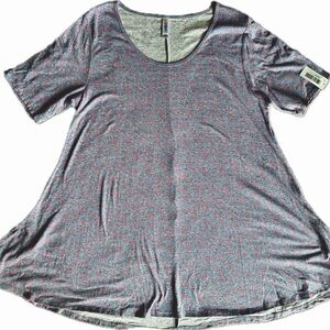 Women's Gray and Pink Perfect T Top